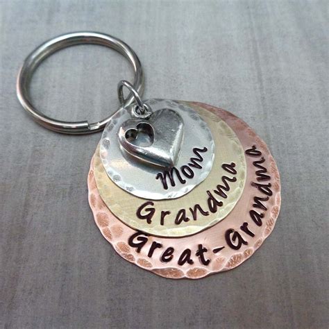 Mom Grandma Great Grandma Keychain - Mothers Day Gift - Great Grandma ...