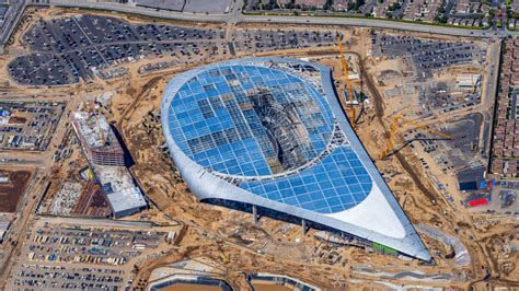 Photos: Aerial Views of SoFi Stadium Construction