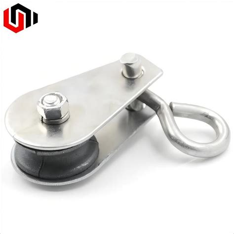 Stainless Steel Heavy Duty Lifting Hook with Single Wheel - Lifting ...