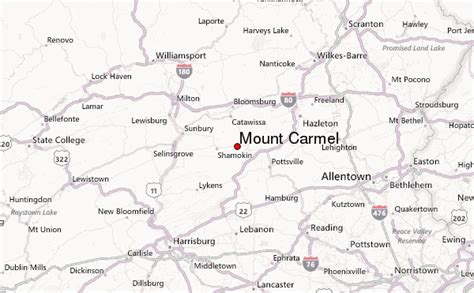 Mount Carmel, Pennsylvania Location Guide