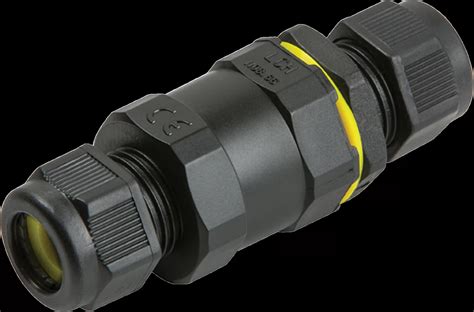 Waterproof outdoor 2 way Inline connector 16A IP68 0.75-4.00mm2 Cable