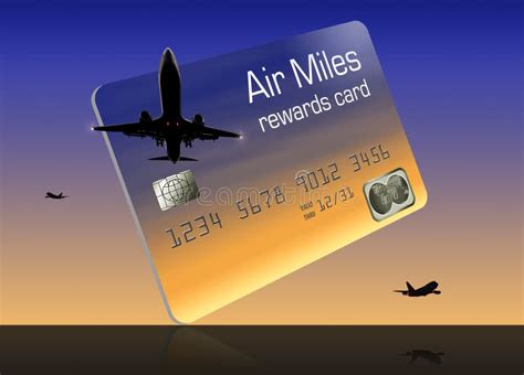 Air Miles Reward Credit Card Stock Illustration - Illustration of card ...