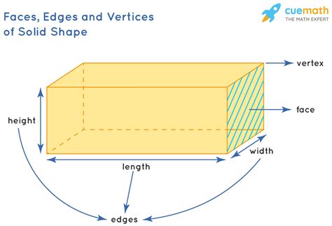 Write the number of edges, faces, and vertices of the cube, cuboid ...