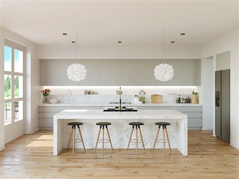 Variety of best white kitchen designs arranged with contemporary and ...