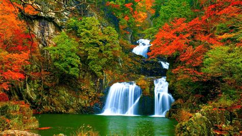 Autumn Waterfalls Wallpapers - Wallpaper Cave