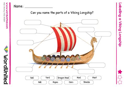 Viking Longship Labelling Activity - WordUnited