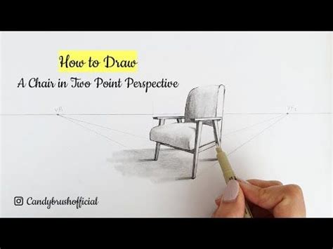 How to draw A chair In Two Point Perspective | Step By Step | Point ...