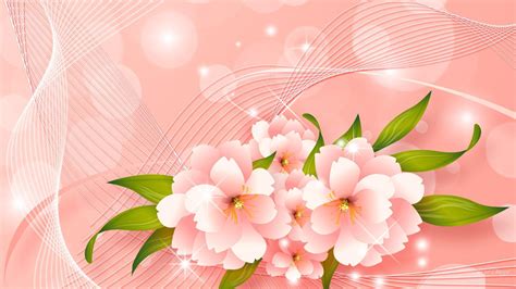 Pink Floral Waves HD desktop wallpaper : Widescreen : High Definition ...