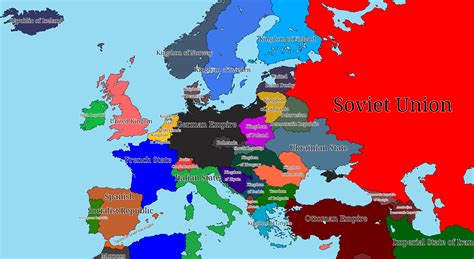 1939 Map of Europe in the German Century : r/AlternateHistory