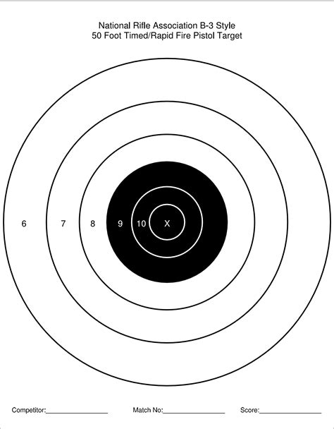 B8 Target Printable