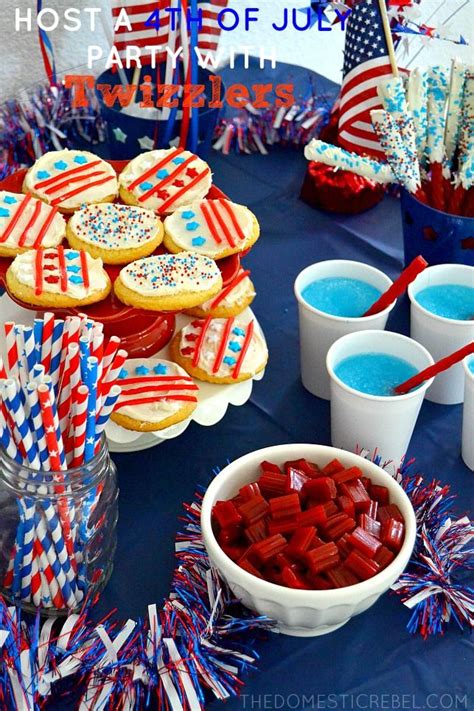 Blue Raspberry Slushies and A Patriotic Party with Twizzlers! | Fourth ...