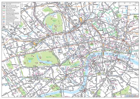 Map of London bus & night bus: stations & lines