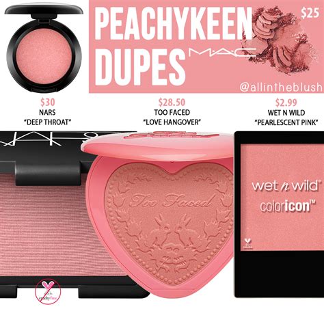 MAC Peachykeen Powder Blush Dupes - All In The Blush