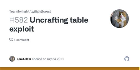 Uncrafting table exploit · Issue #582 · TeamTwilight/twilightforest ...