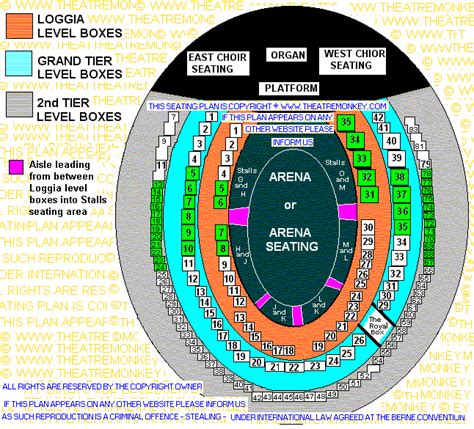 Royal Albert Hall Seating Plan Detailed