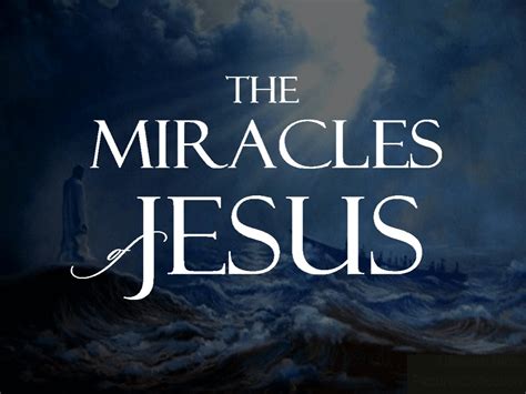 What are the miracles of Jesus? - Christian Faith Guide