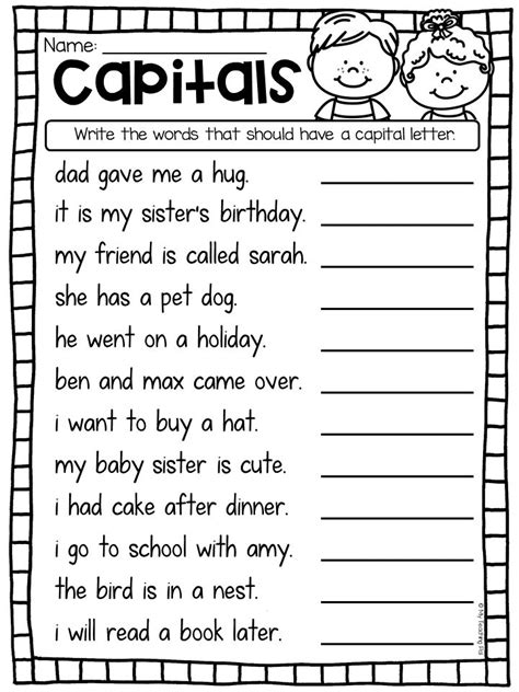 Grammar Worksheet For 2nd Grade - Worksheets