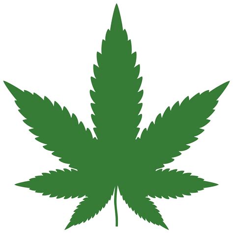 Marijuana Leaf Green Clip Art at Clker.com - vector clip art online ...