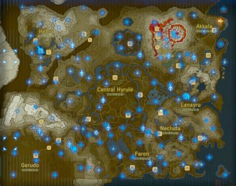 Breath of the Wild: Shrines Map - Orcz.com, The Video Games Wiki