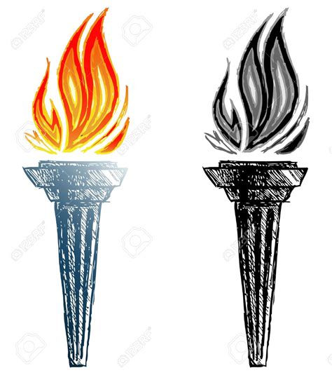 Torch Drawing at GetDrawings | Free download