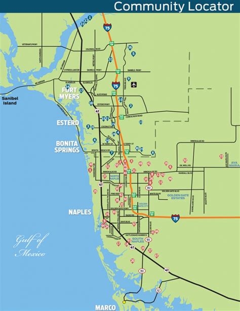 Map Of Bonita Springs And Naples Florida | Printable Maps