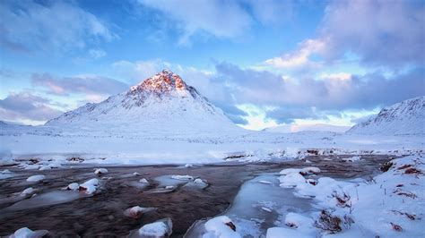 Snow Mountains Winter Scenery 4k, HD Nature, 4k Wallpapers, Images ...