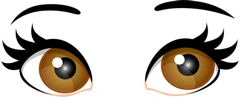 Brown Female Eyes PNG Clip Art - Best WEB Clipart