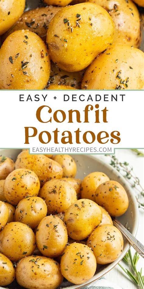 Confit Potatoes - Easy Healthy Recipes