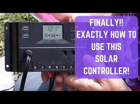 EXACTLY - How To Use the Controller on your Harbor Freight Solar Panel ...