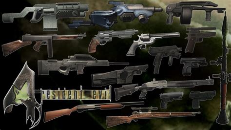 TODAS as ARMAS de RESIDENT EVIL 4 (ALL WEAPONS) - YouTube