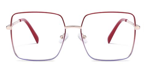 Emiliano - Square Red Glasses for Women - Lensmart