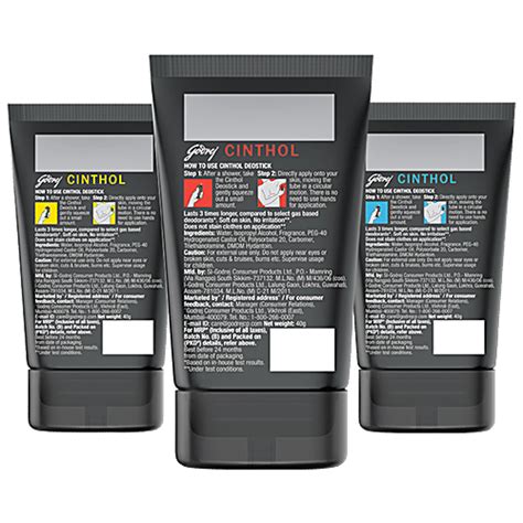 Buy Cinthol Deo Stick - For Men 40 gm (Pack of 3) Online at Best Price ...