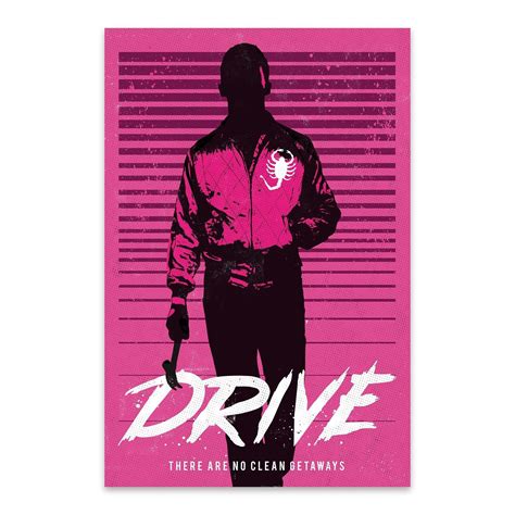 Noir Gallery Drive movie poster Metal Wall Art Print | Drive movie ...