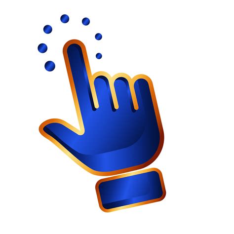 finger hand cursor icon for click symbol,transparent background ...