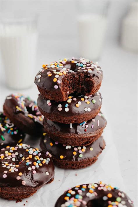 Chocolate Sprinkle Donuts - Alpine Ella