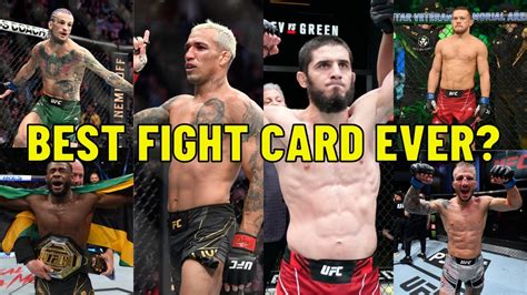 UFC 280 May Be The Best Fight Card Of All Time - YouTube