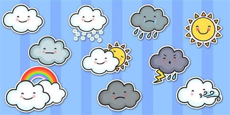 Weather Symbol Cut Outs | Projects to Try | Pinterest