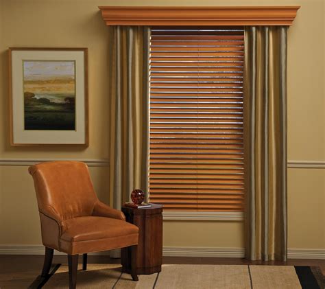 Window Treatments with Wood Blinds