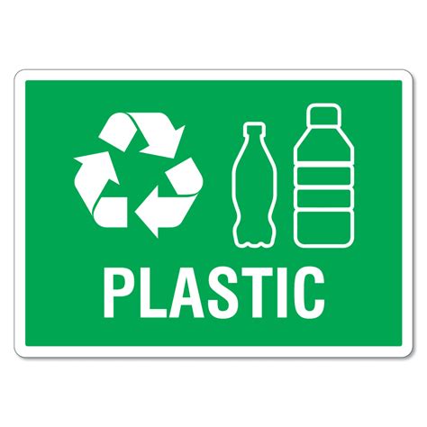 Recycling Bin Sign - Plastic - The Signmaker