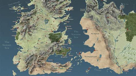 Map Of Game Of Thrones