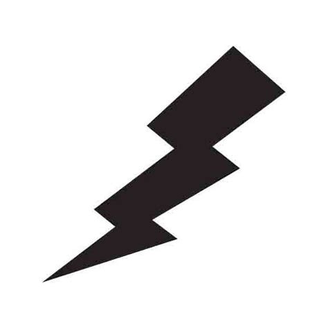 Lightning Bolt Silhouette INSTANT DOWNLOAD 1 Vector .eps & - Etsy