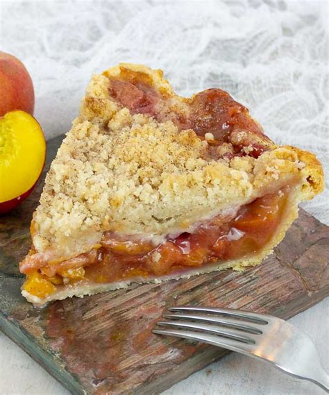 Fresh Peach Pie With Crumb Topping - SAVOR With Jennifer