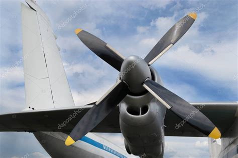 Airplane turboprop engine — Stock Photo © s96serg #130390540