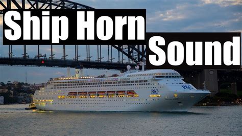 WATER SHIP HORN SOUND - SOUND EFFECT - SOUND FX WORLD - YouTube