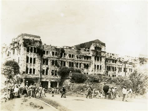 War-damaged Colegio de San Juan de Letran, Philippines, 1945 | The ...