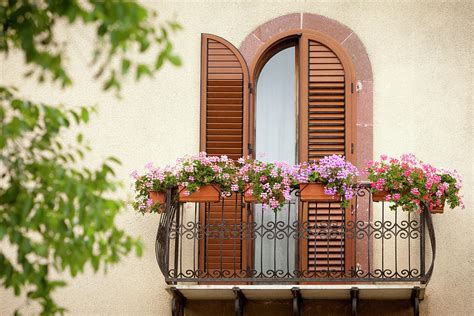 Balcony With Flowers by Visualcommunications