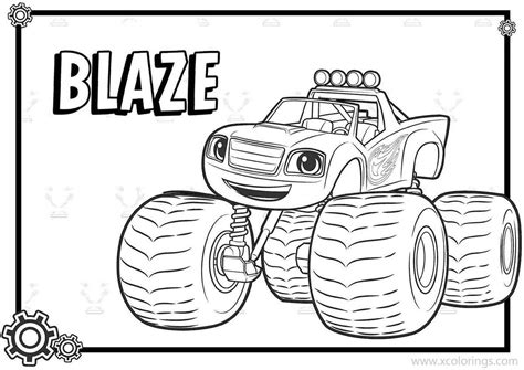 Free Printable Blaze Coloring Pages - ClarissateWilkins