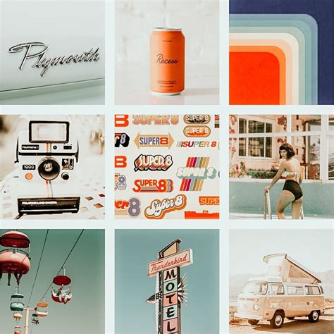 Retro Mood Board | Mood board, Branding mood board, Retro