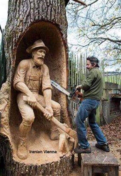 Into The Woods, Chainsaw Wood Carving, Wood Carving Art, Wood Carvings ...