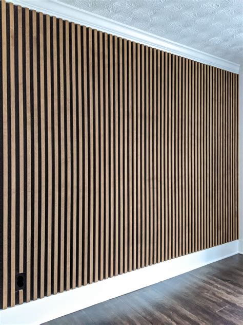 HOW TO MAKE AN AFFORDABLE WOOD SLAT WALL - Simply Aligned Home